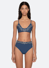 Sea New York Blaise Bikini Top - Navy