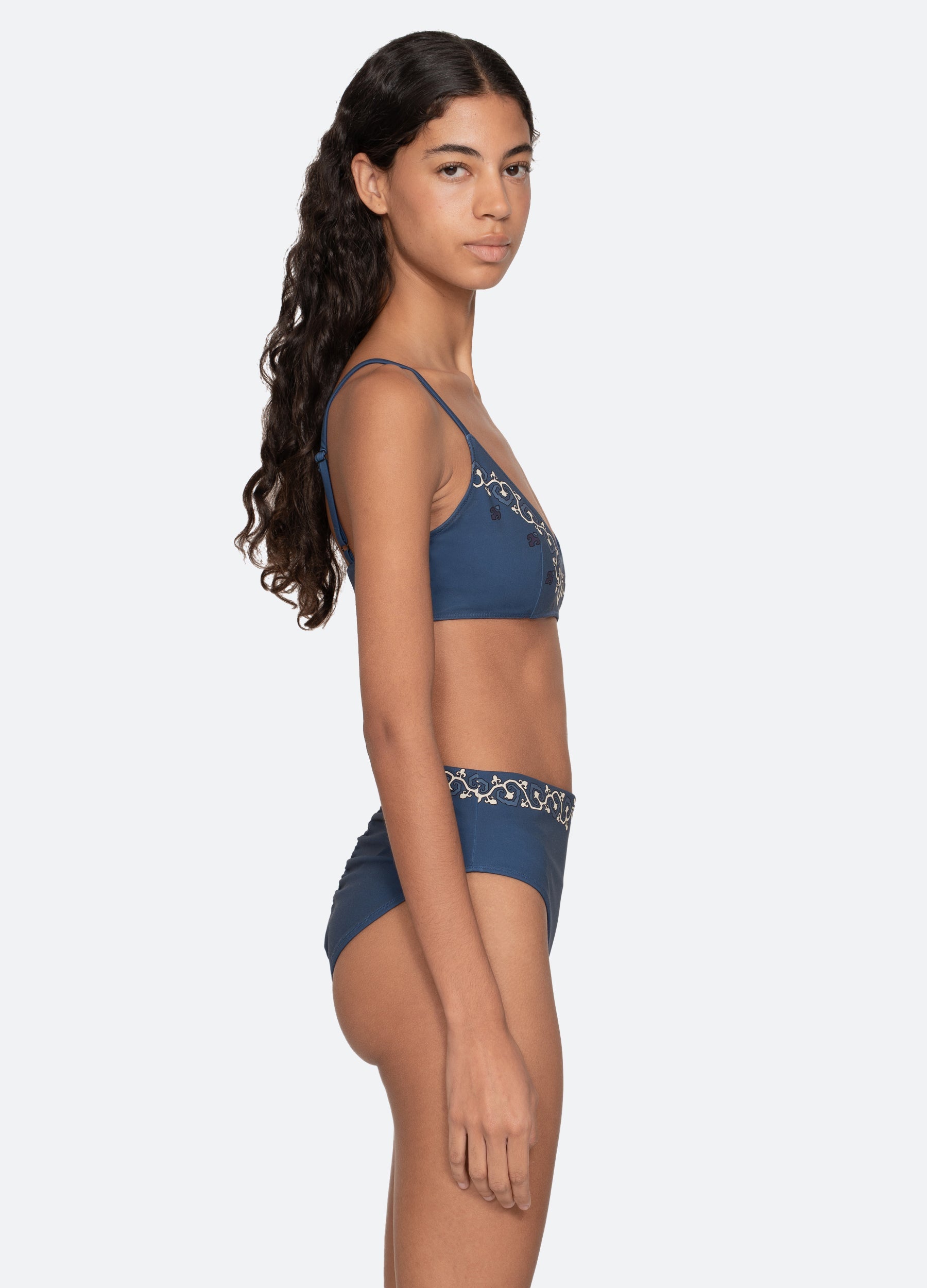 Sea New York Blaise Bikini Top - Navy