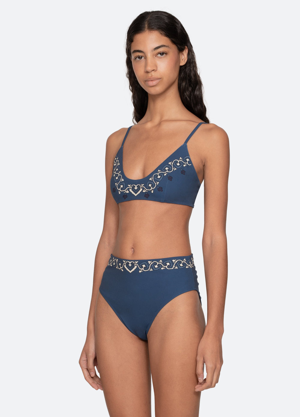 Sea New York Blaise Bikini Top - Navy