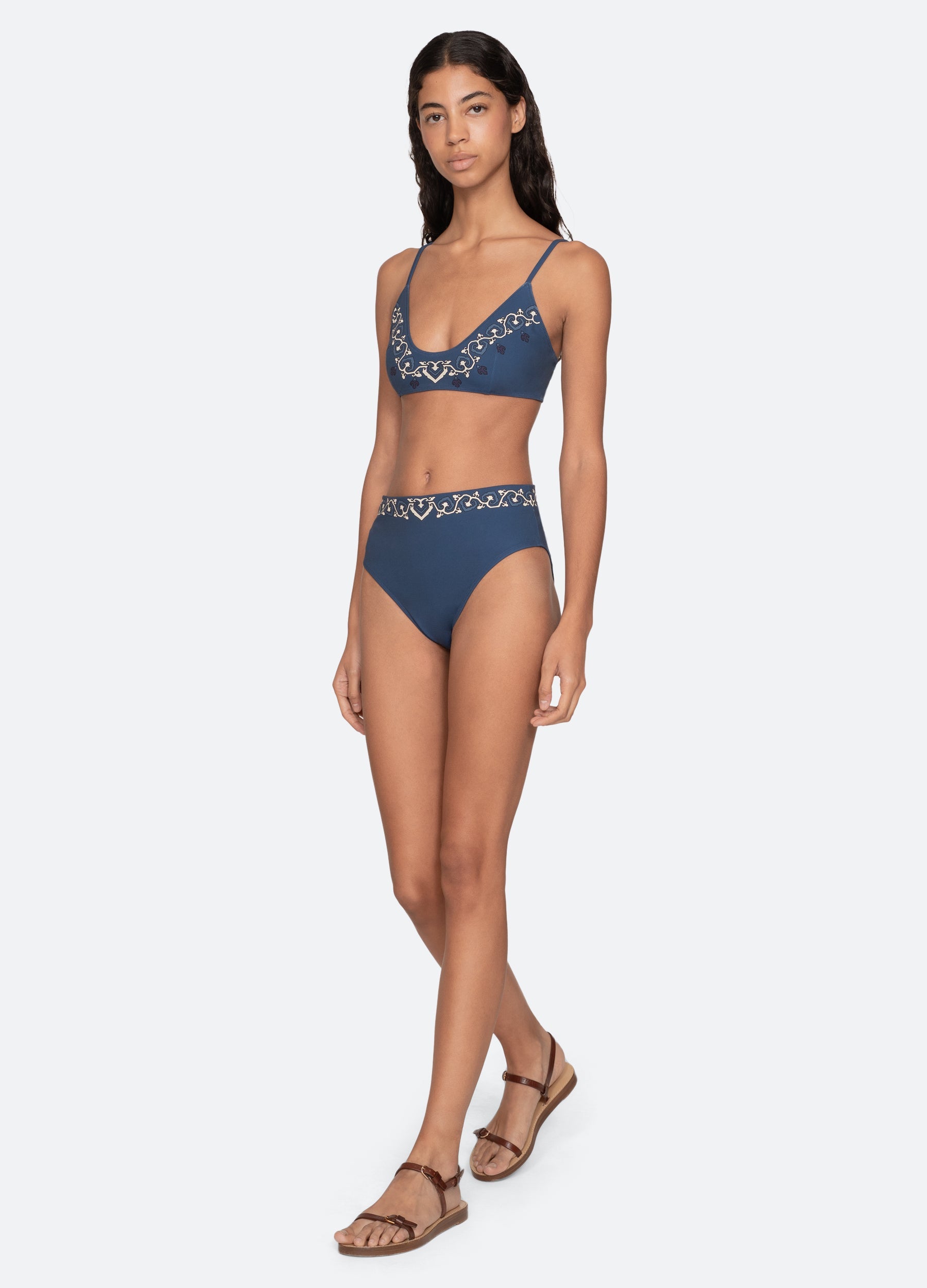 Sea New York Blaise Bikini Top - Navy
