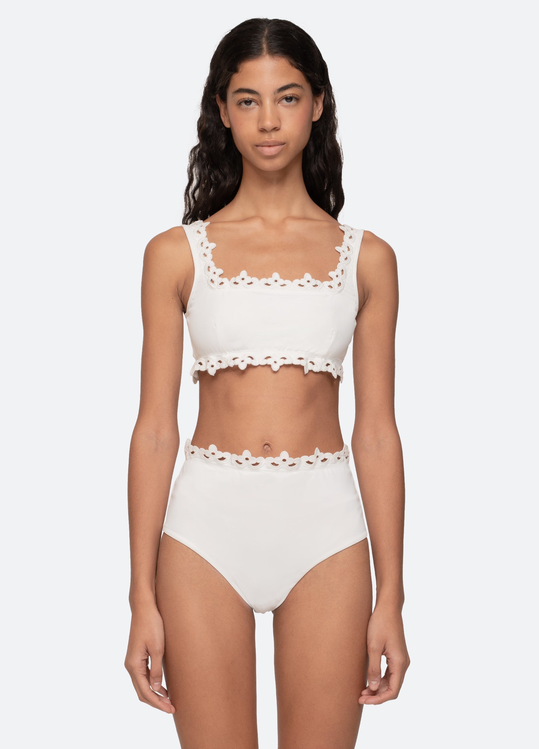 Sea New York Leila Bikini Top - White
