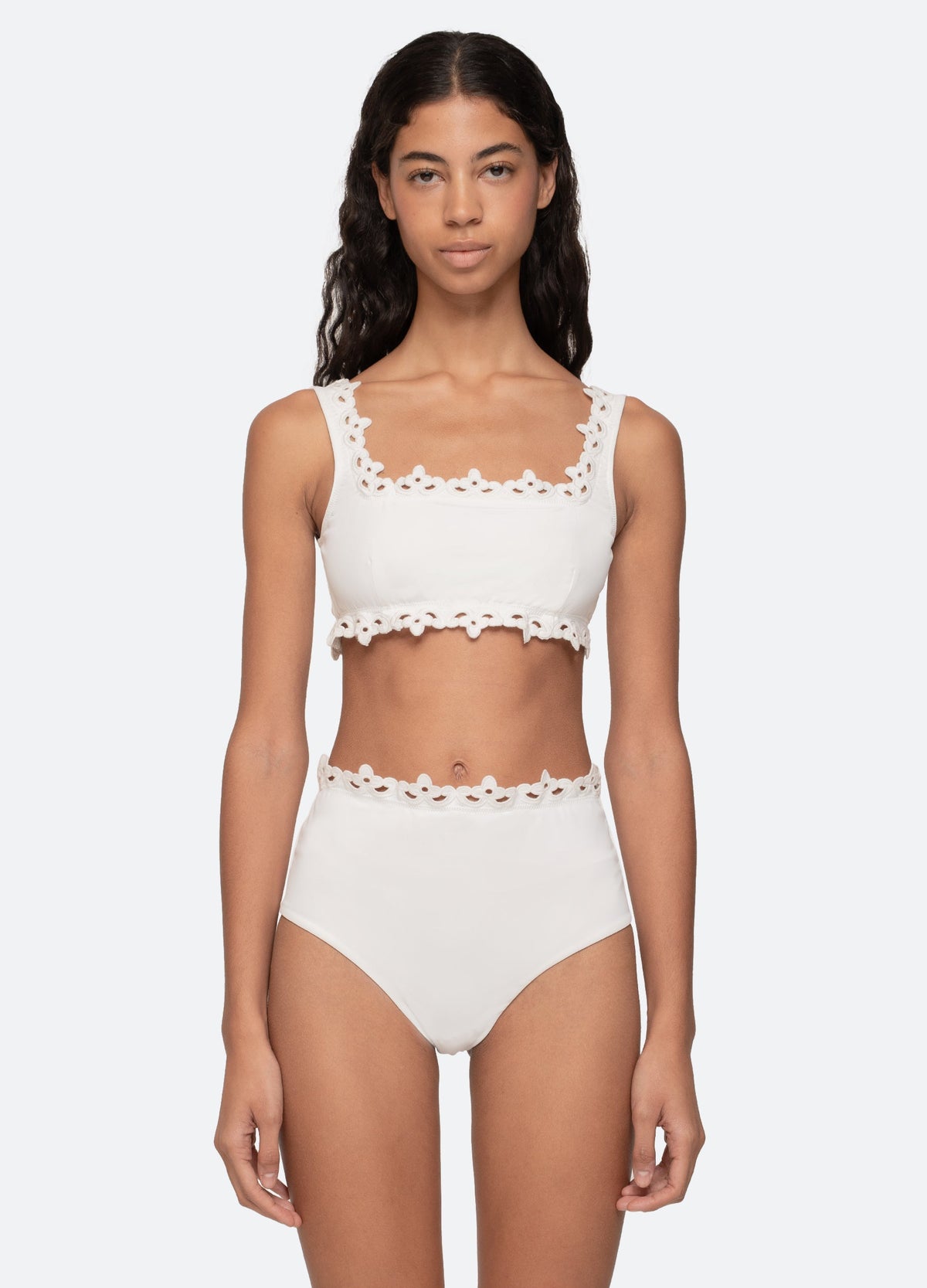 Sea New York Leila Bikini Top - White