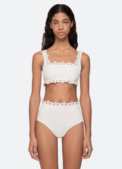 Sea New York Leila Bikini Top - White