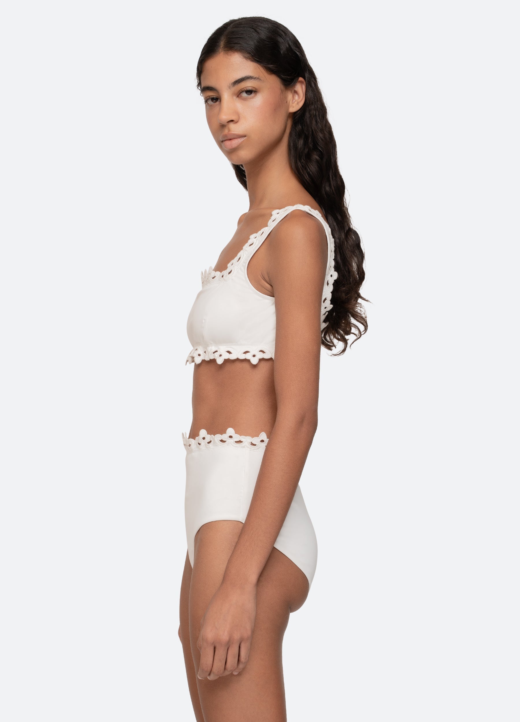 Sea New York Leila Bikini Top - White