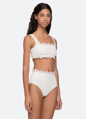 Sea New York Leila Bikini Top - White