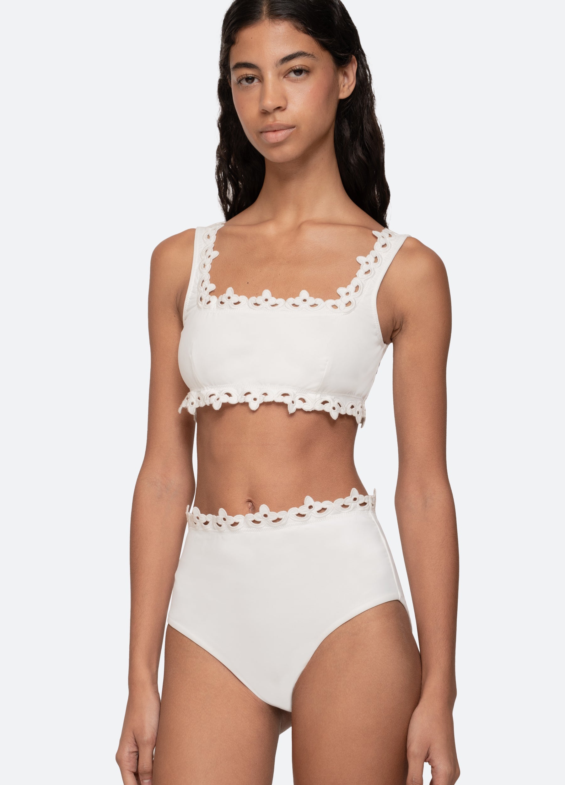 Sea New York Leila Bikini Top - White