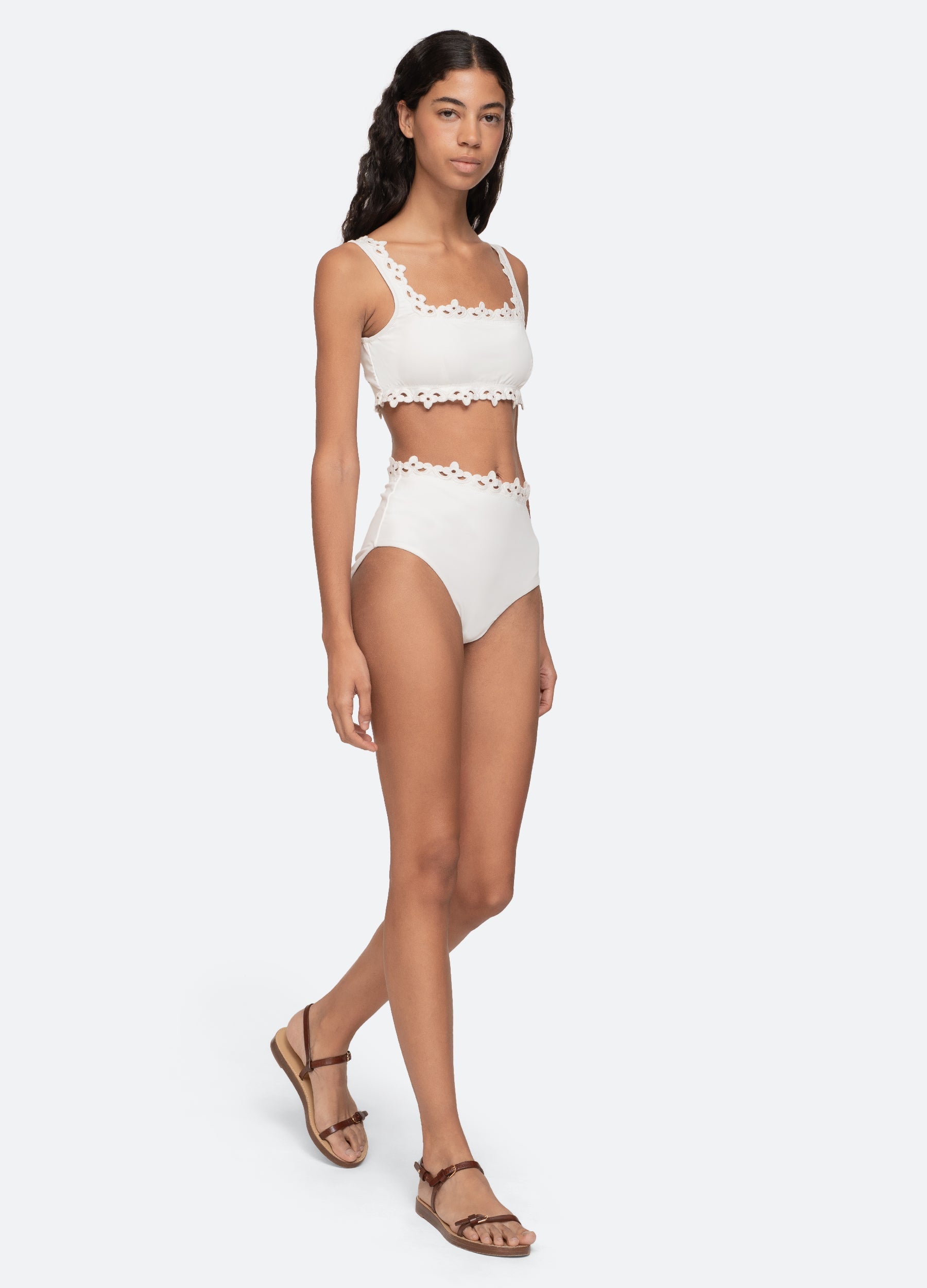 Sea New York Leila Bikini Top - White