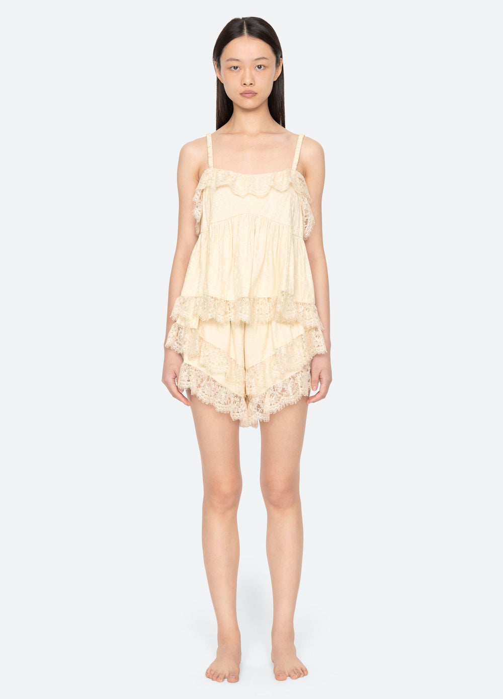 Sea New York Lila Short PJ Set - Yellow