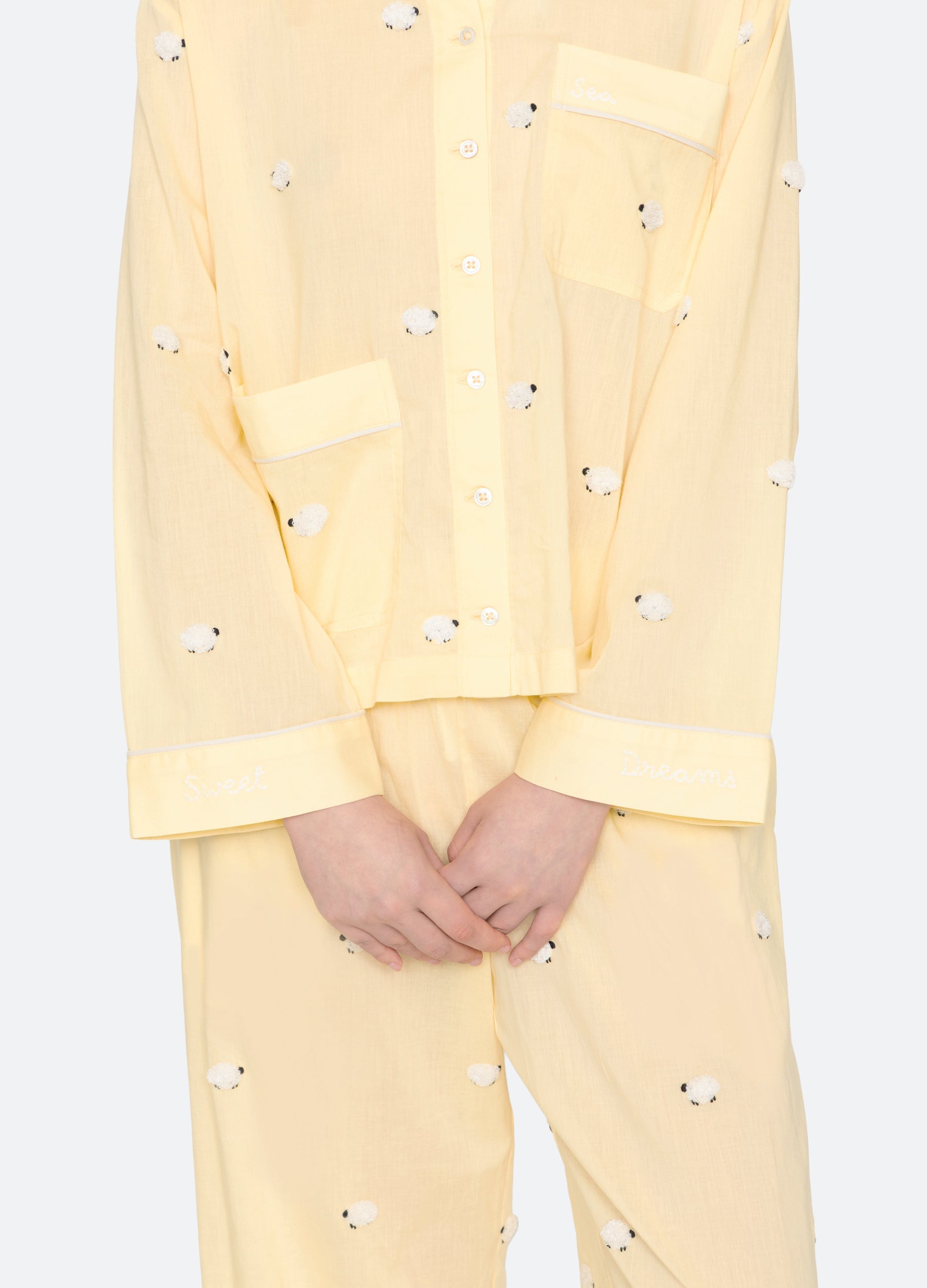 Sea New York Sheep PJ Set - Yellow
