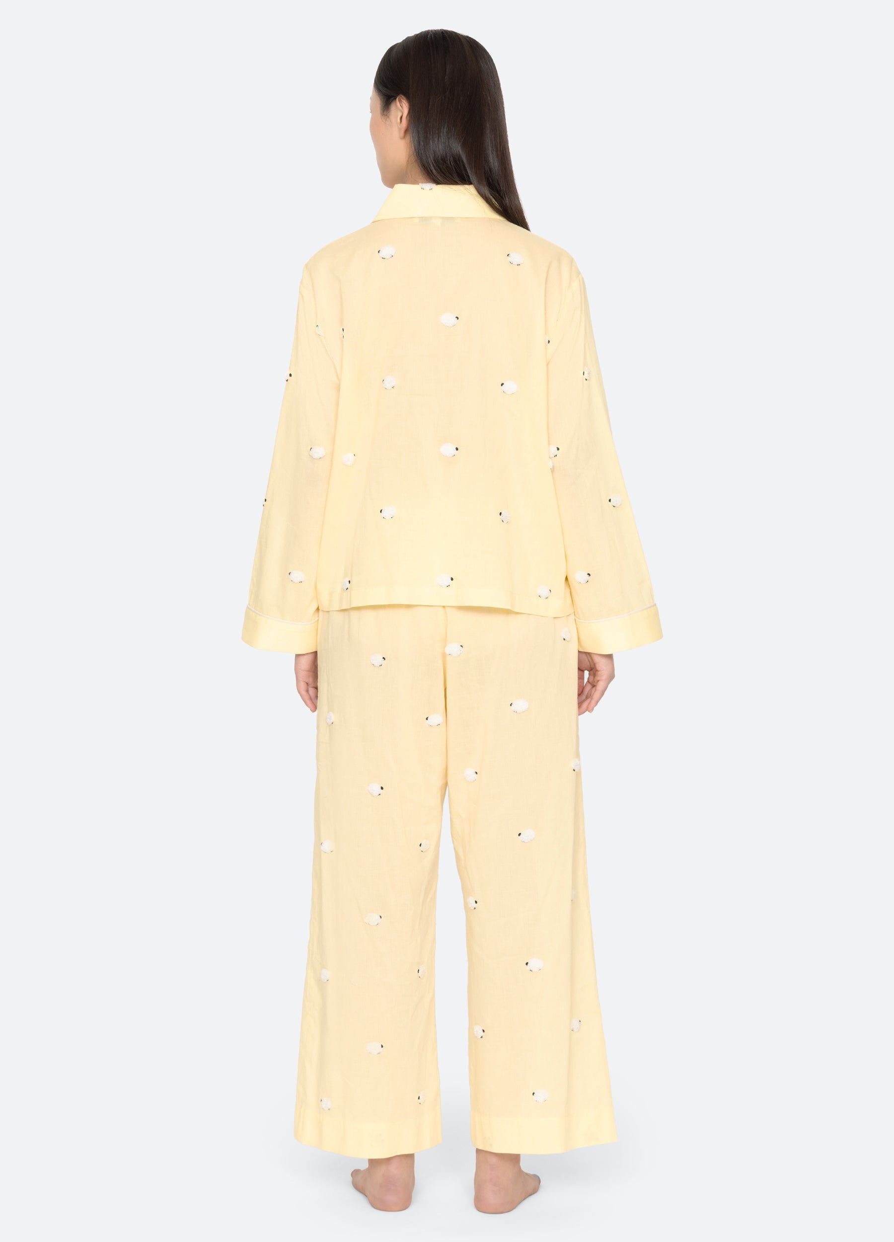 Sea New York Sheep PJ Set - Yellow