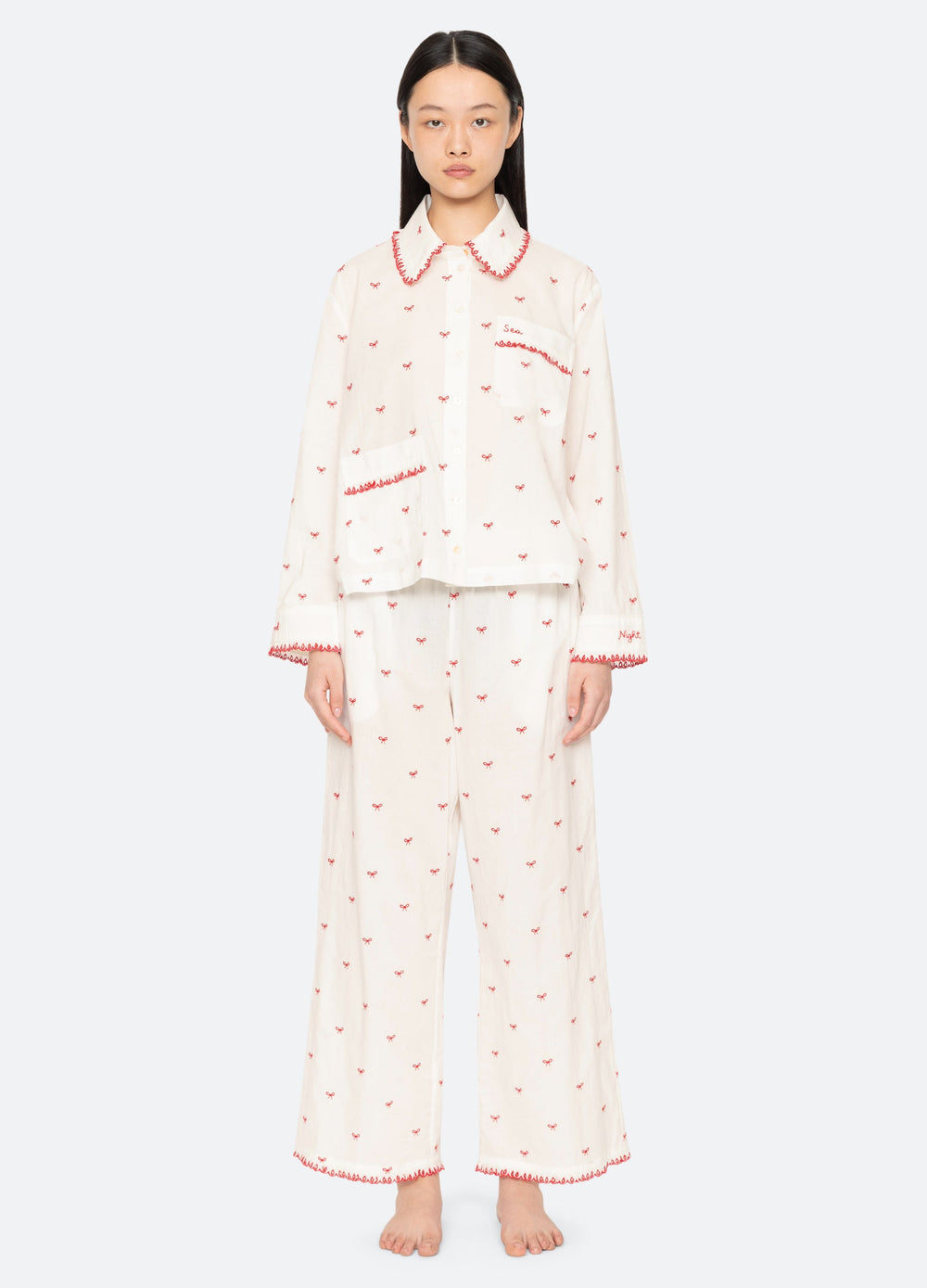 Sea New York Esmee PJ Set - Cream