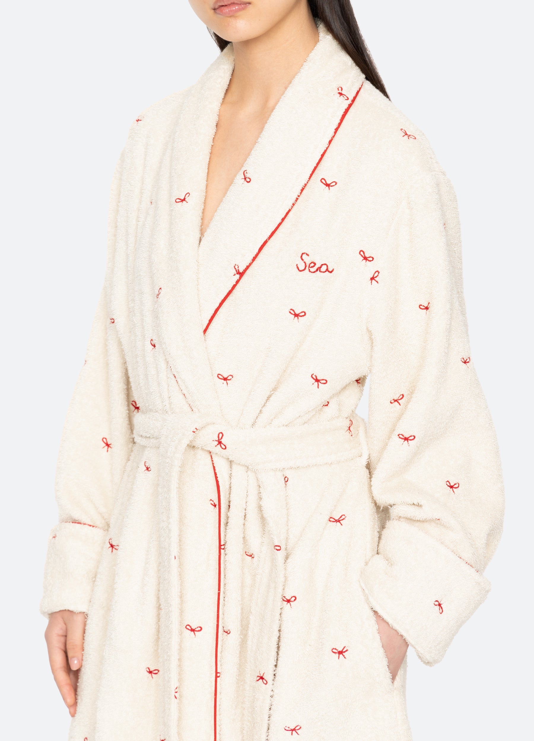 Sea New York Esmee Robe - Cream