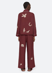Sea New York Mika PJ Set - Burgundy