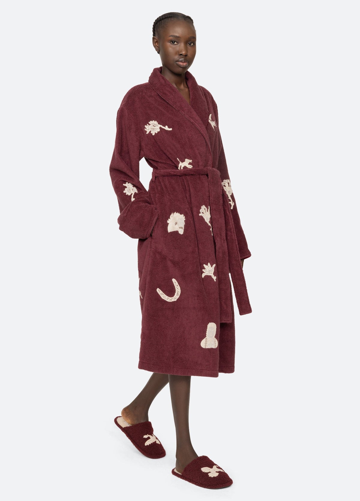 Sea New York Mika Robe - Burgundy