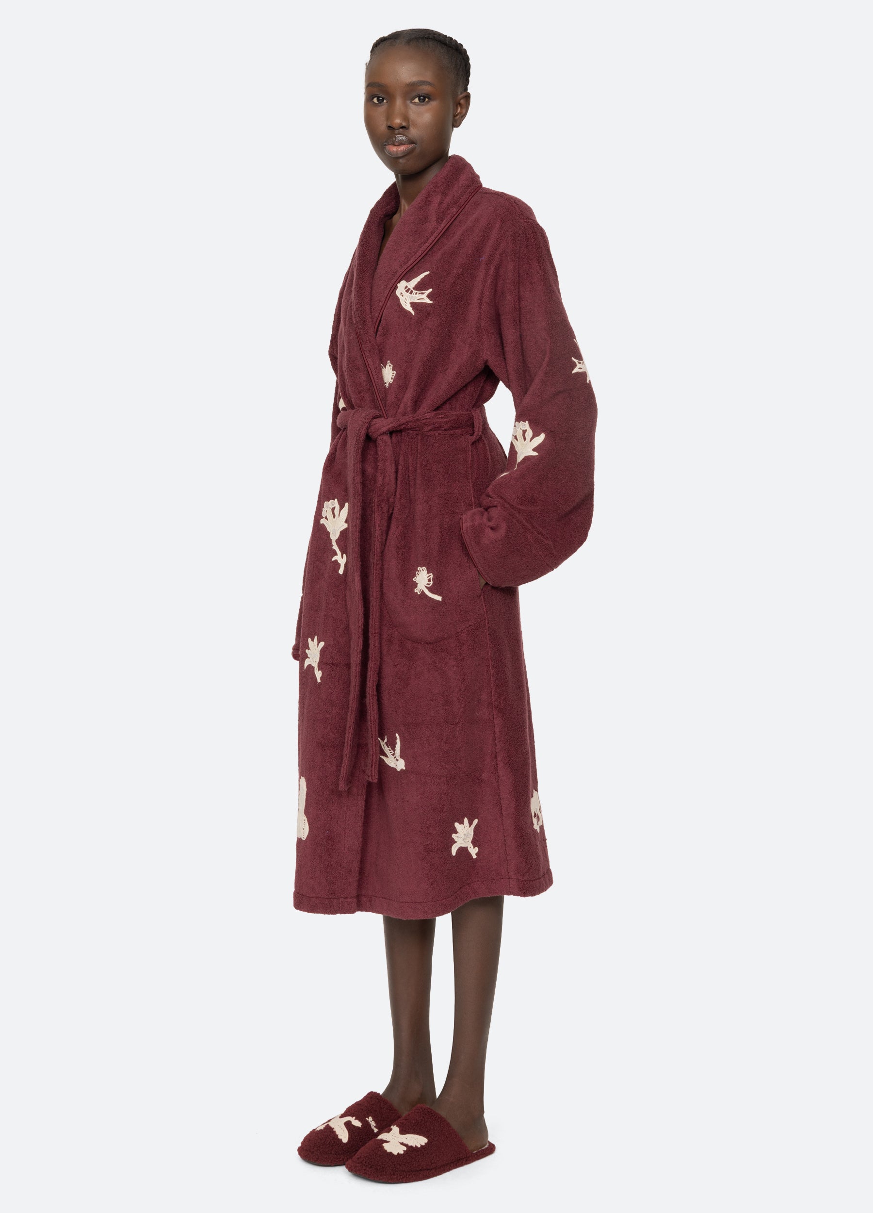 Sea New York Mika Robe - Burgundy