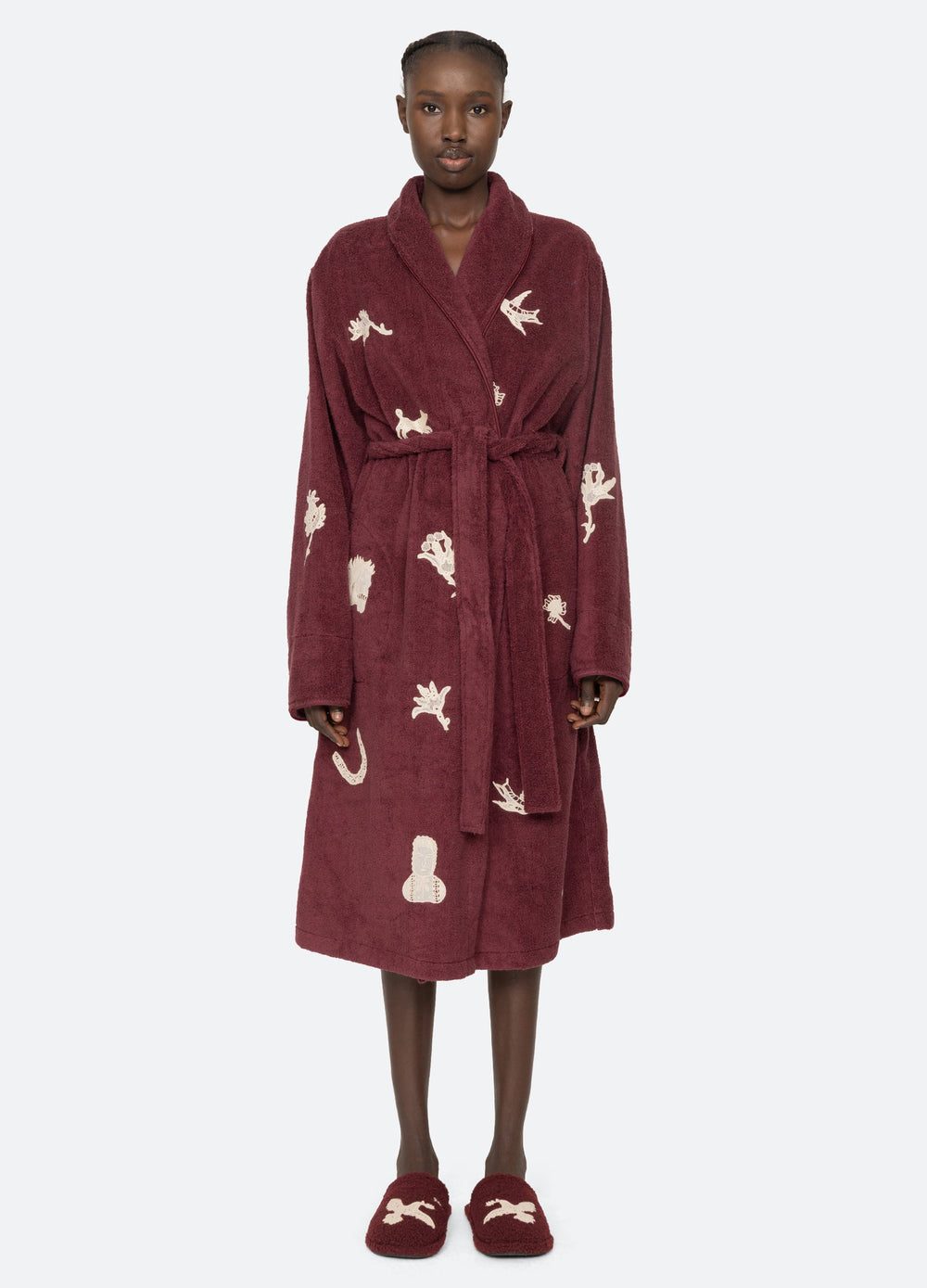 Sea New York Mika Robe - Burgundy