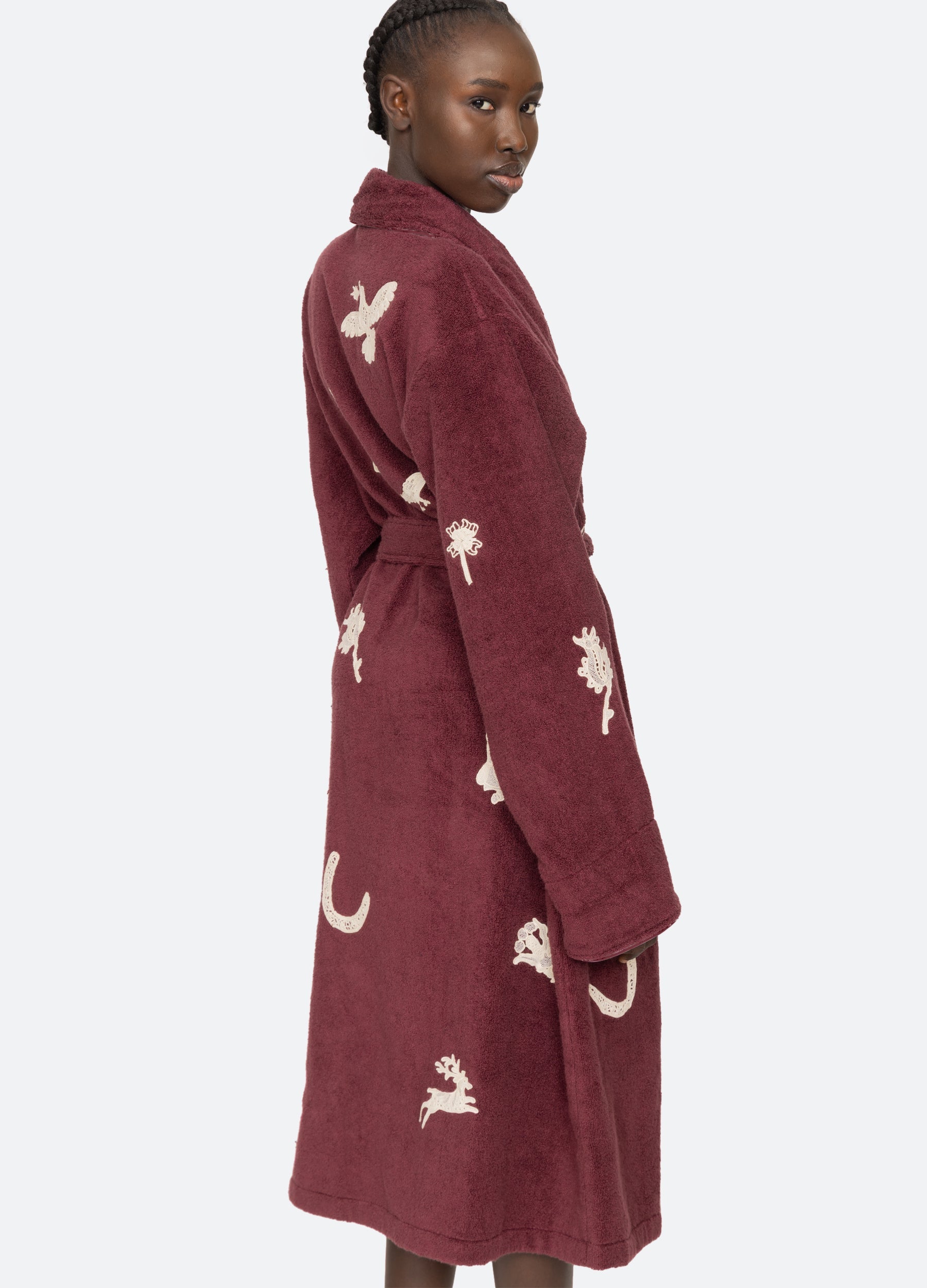 Sea New York Mika Robe - Burgundy