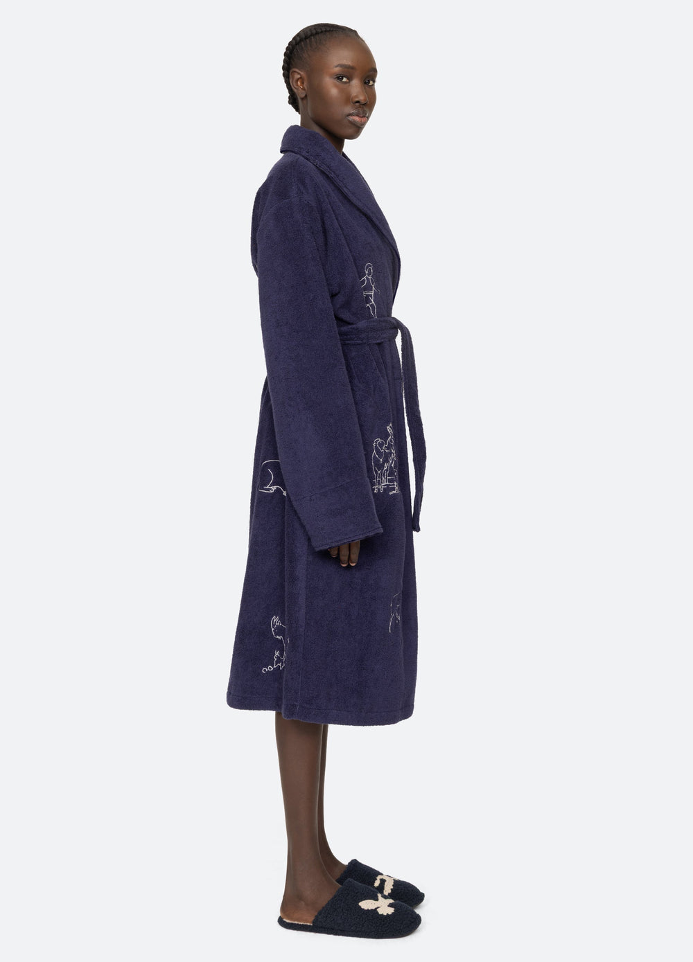 Sea New York Demi Robe - Navy