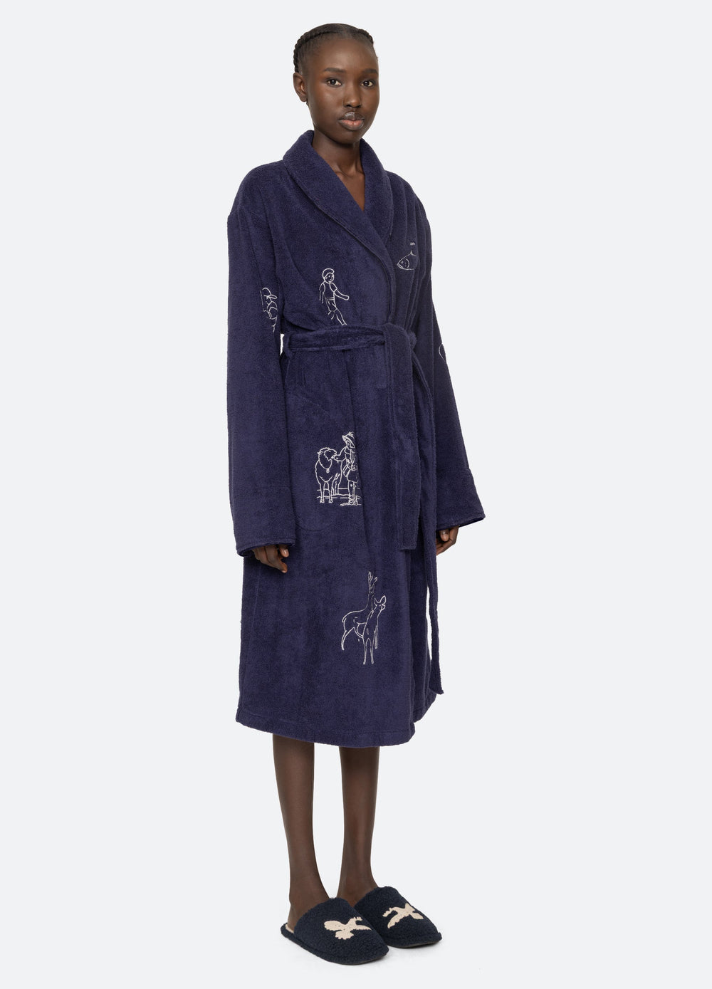 Sea New York Demi Robe - Navy