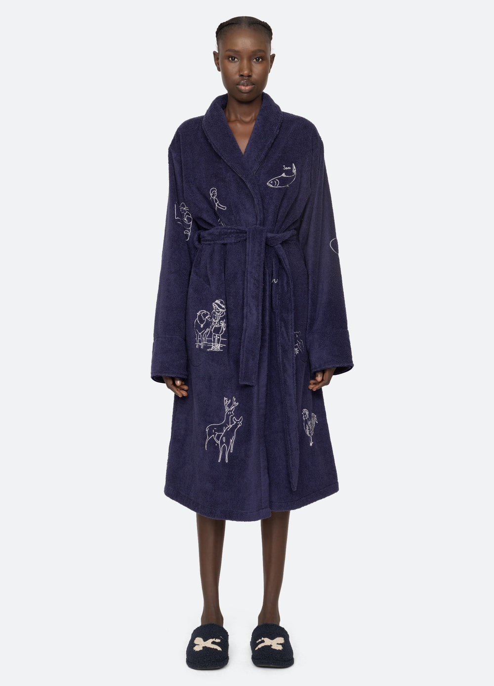 Sea New York Demi Robe - Navy
