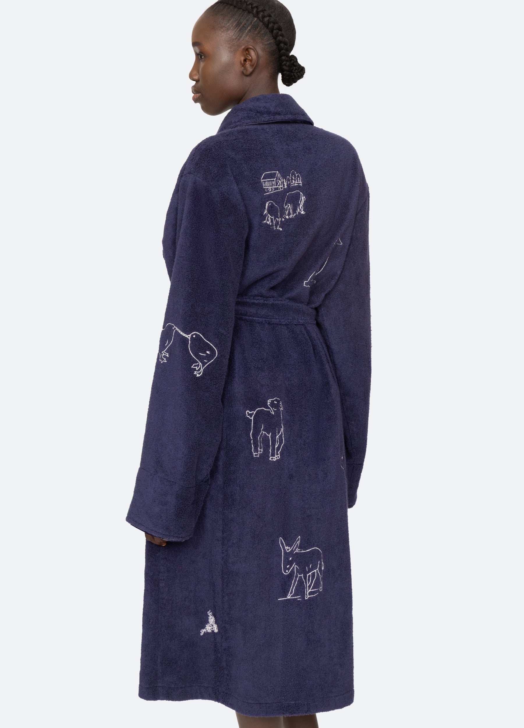 Sea New York Demi Robe - Navy