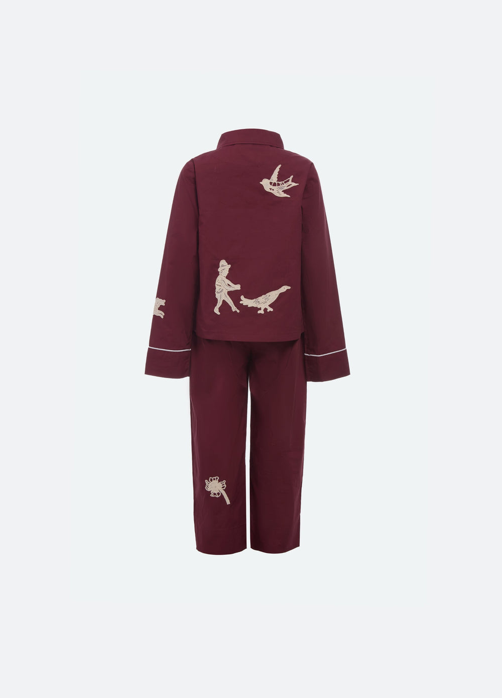Sea New York Mika Kids PJ Set - Burgundy