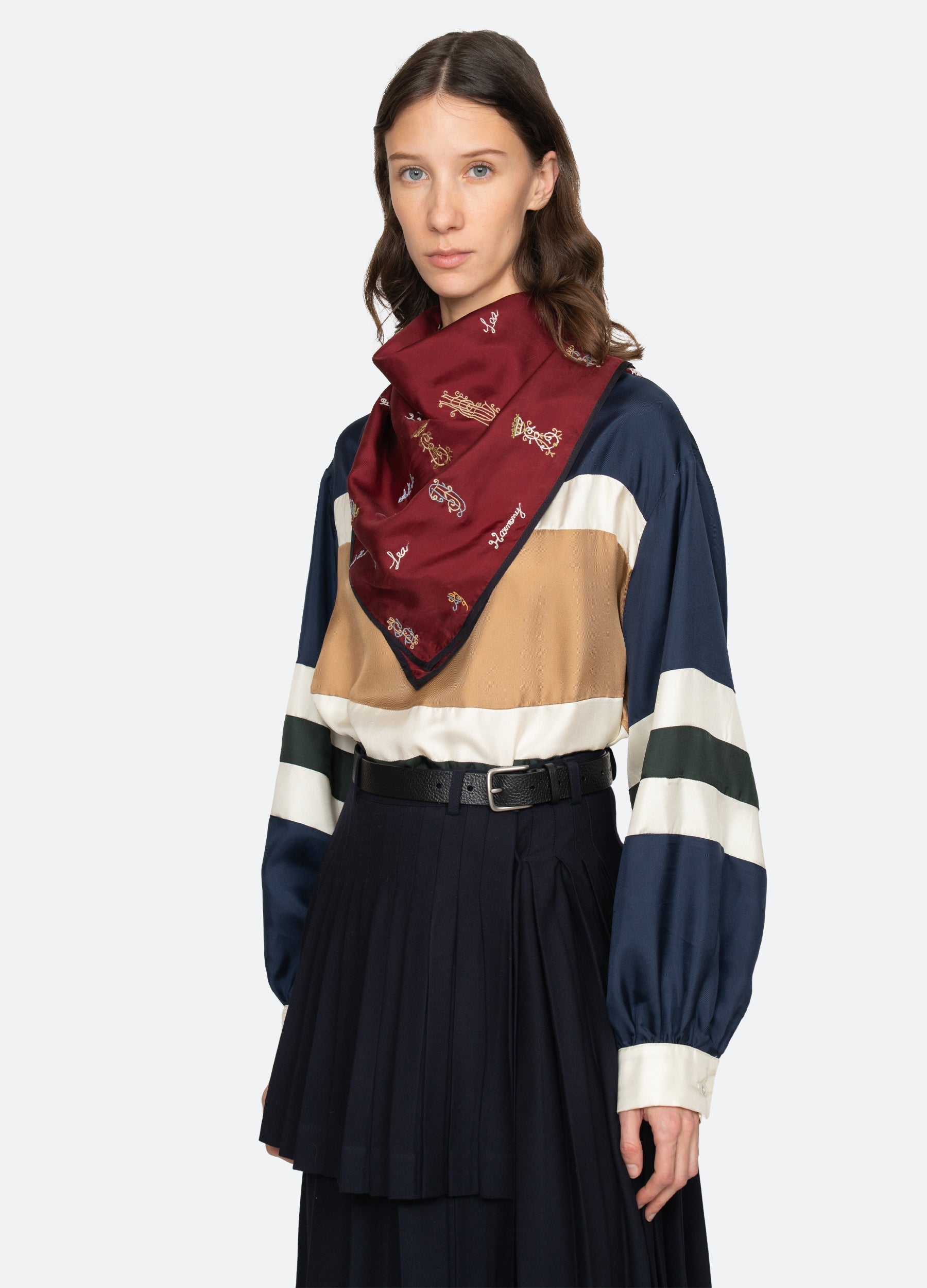 Sea New York Juliet Scarf - Navy