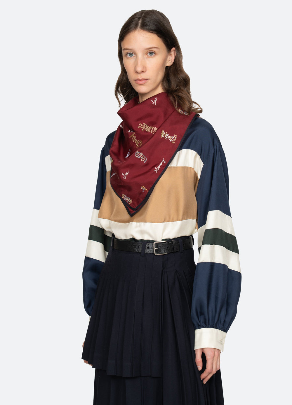 Sea New York Juliet Scarf - Navy