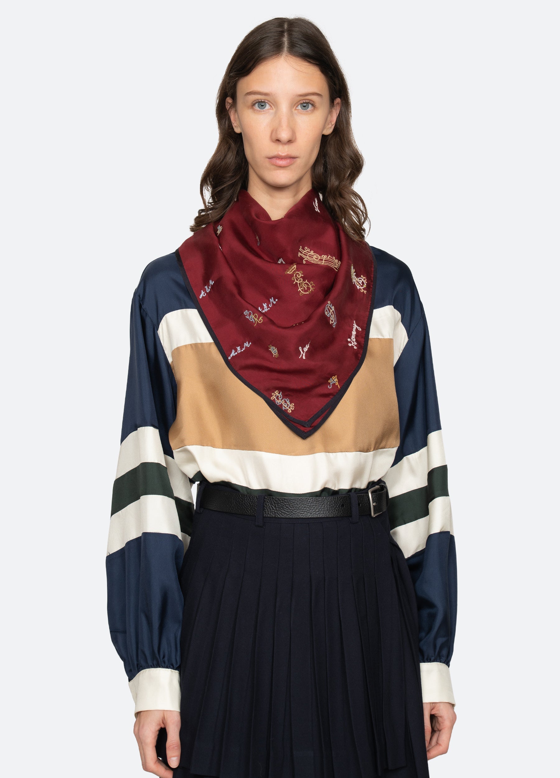 Sea New York Juliet Scarf - Navy
