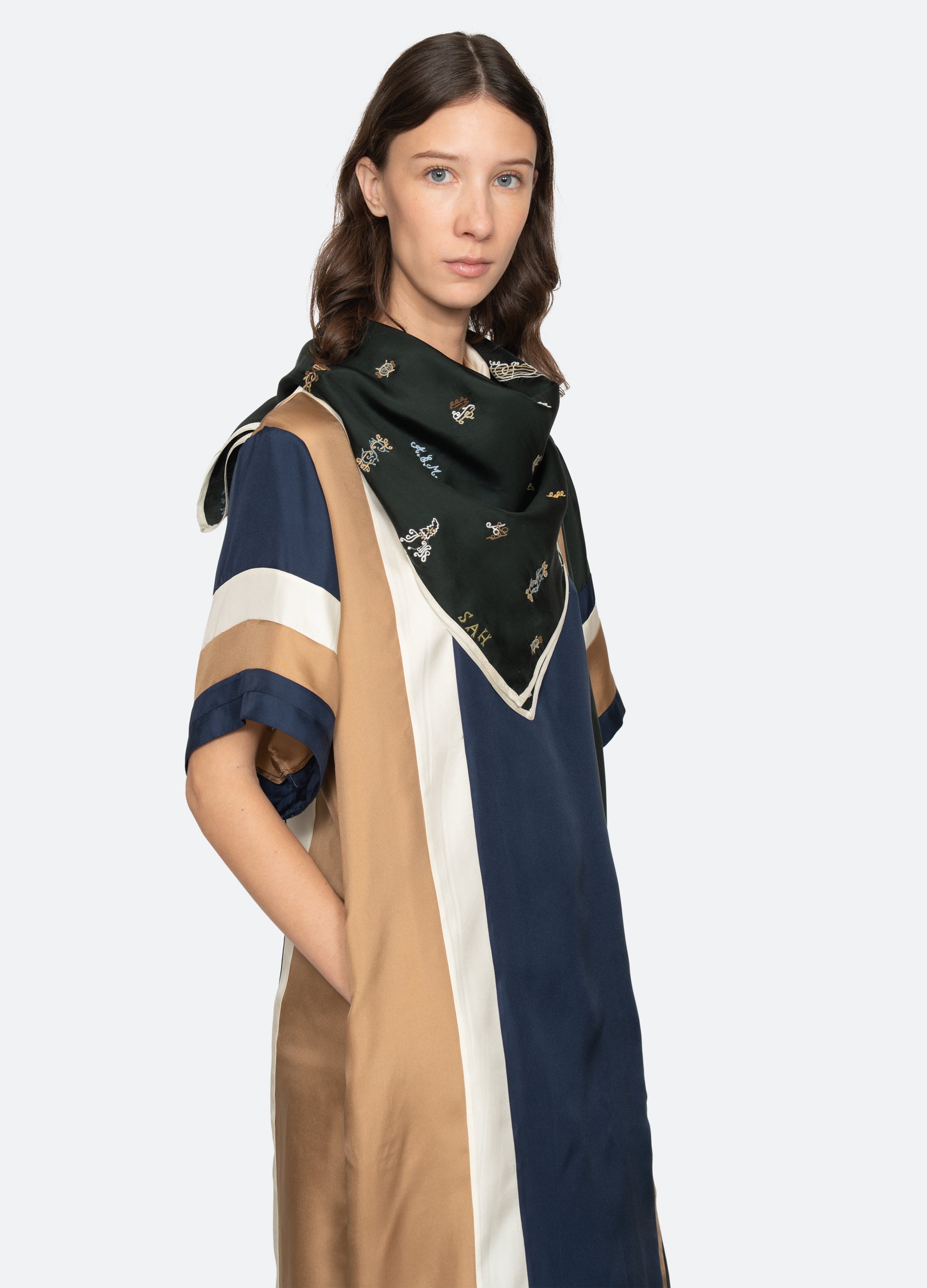 Sea New York Juliet Scarf - Navy