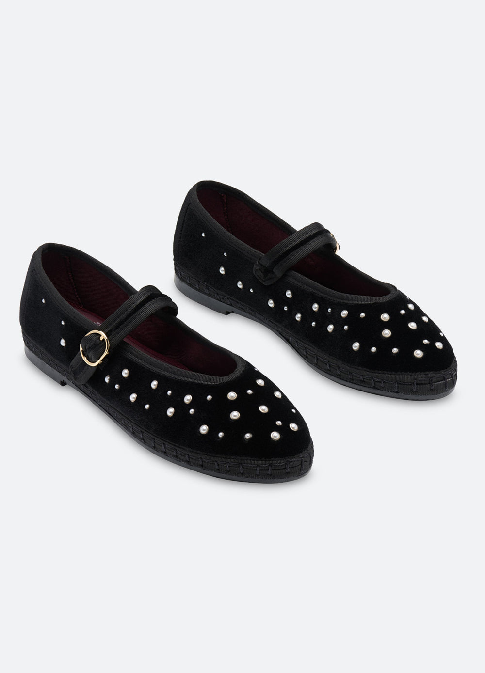 Sea New York Pearl Mary Jane Flats - Black