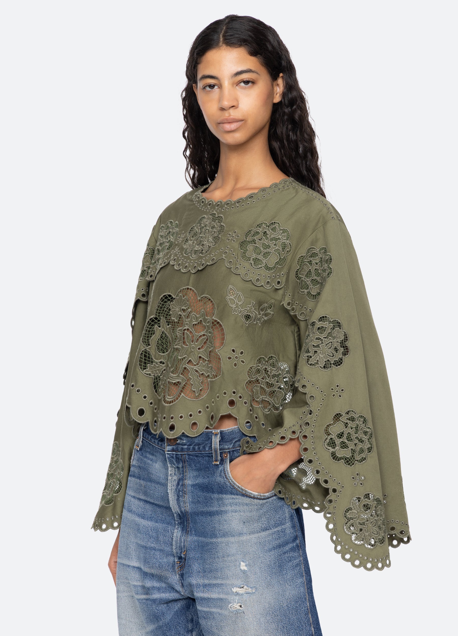 Sea New York Gardener L/S Top - White