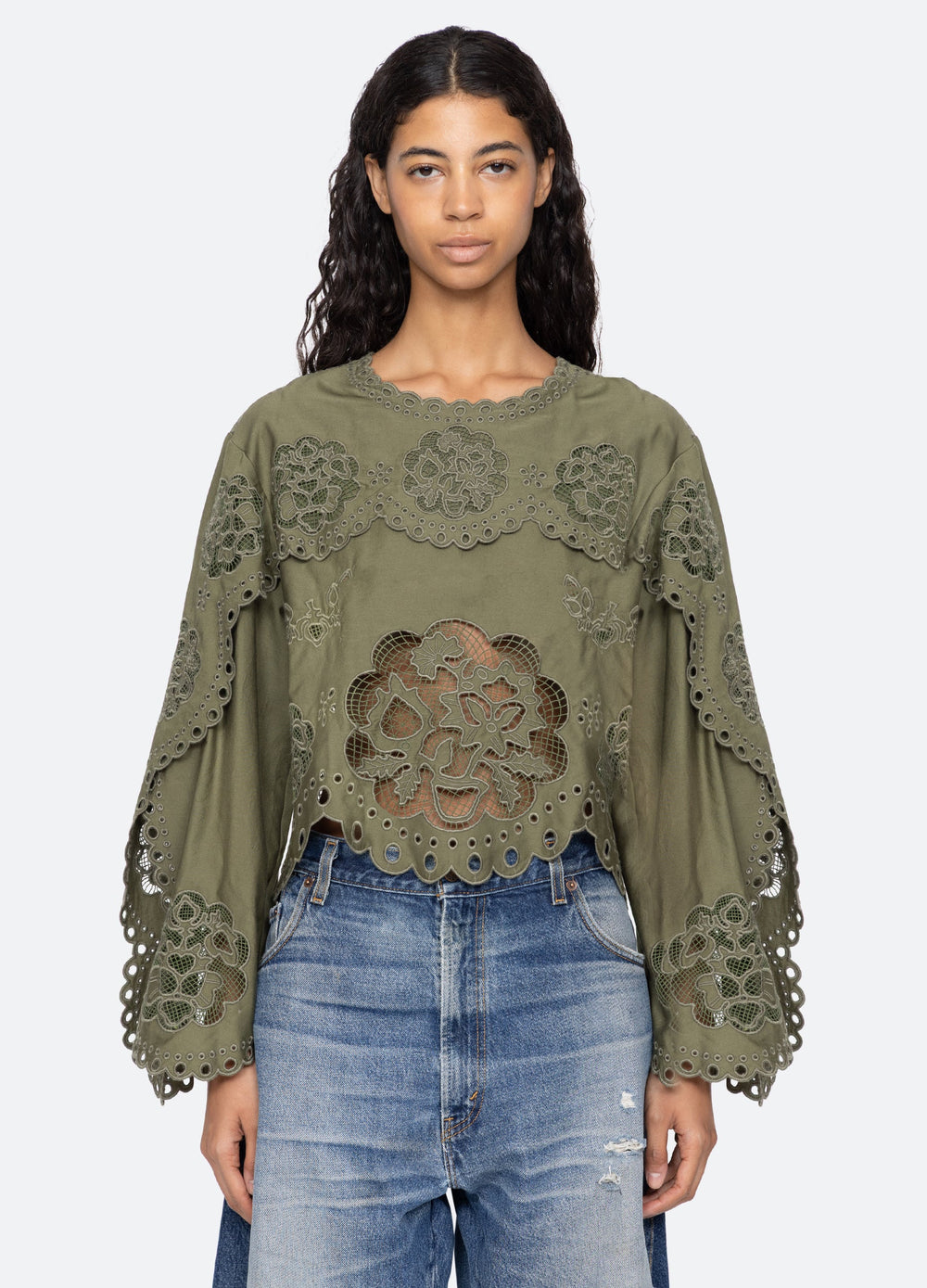 Sea New York Gardener L/S Top - White