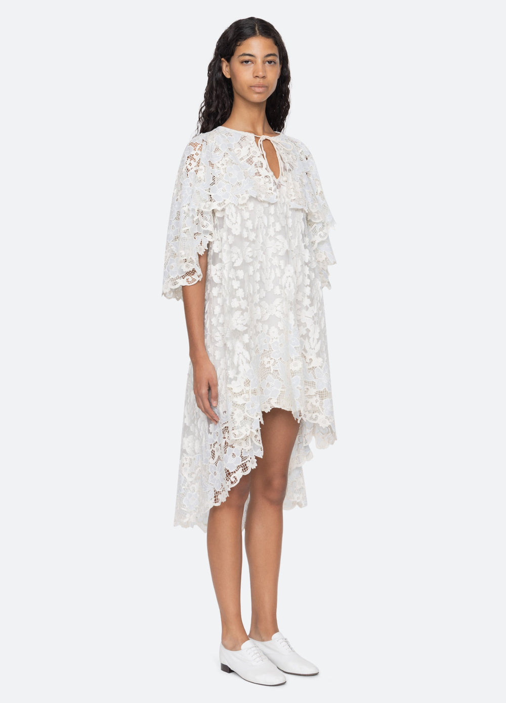 Sea New York Eileen Cape Dress - Blue