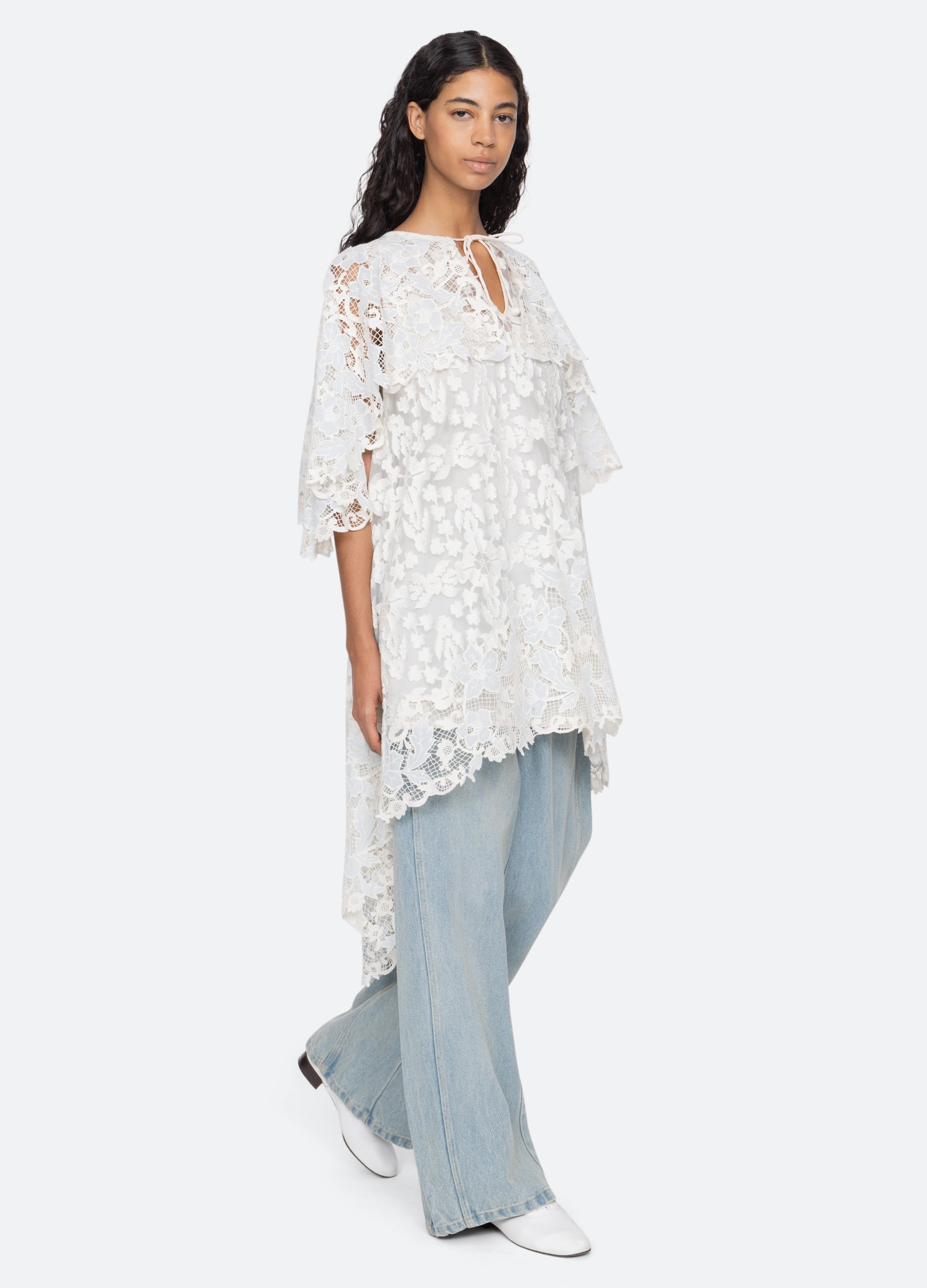 Sea New York Eileen Cape Dress - Blue