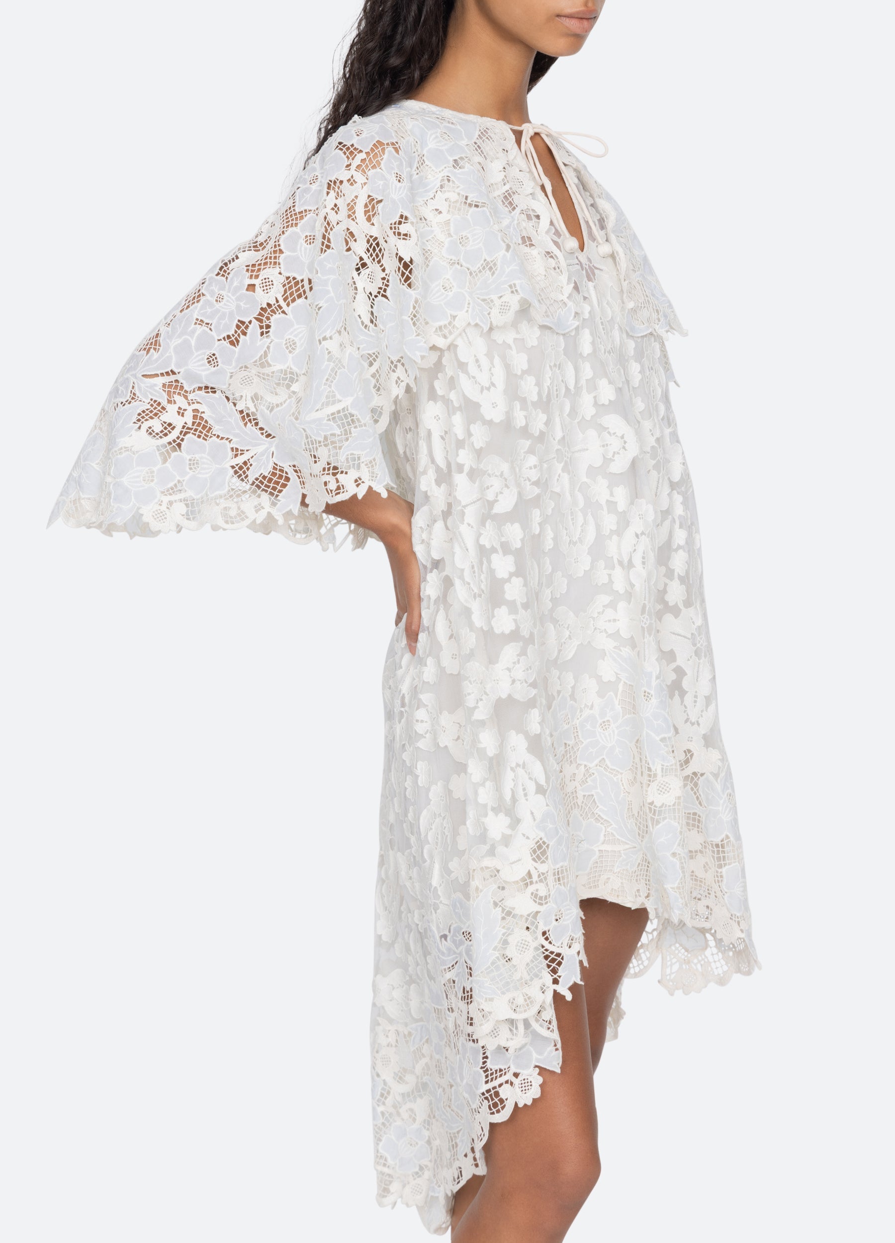 Sea New York Eileen Cape Dress - Blue
