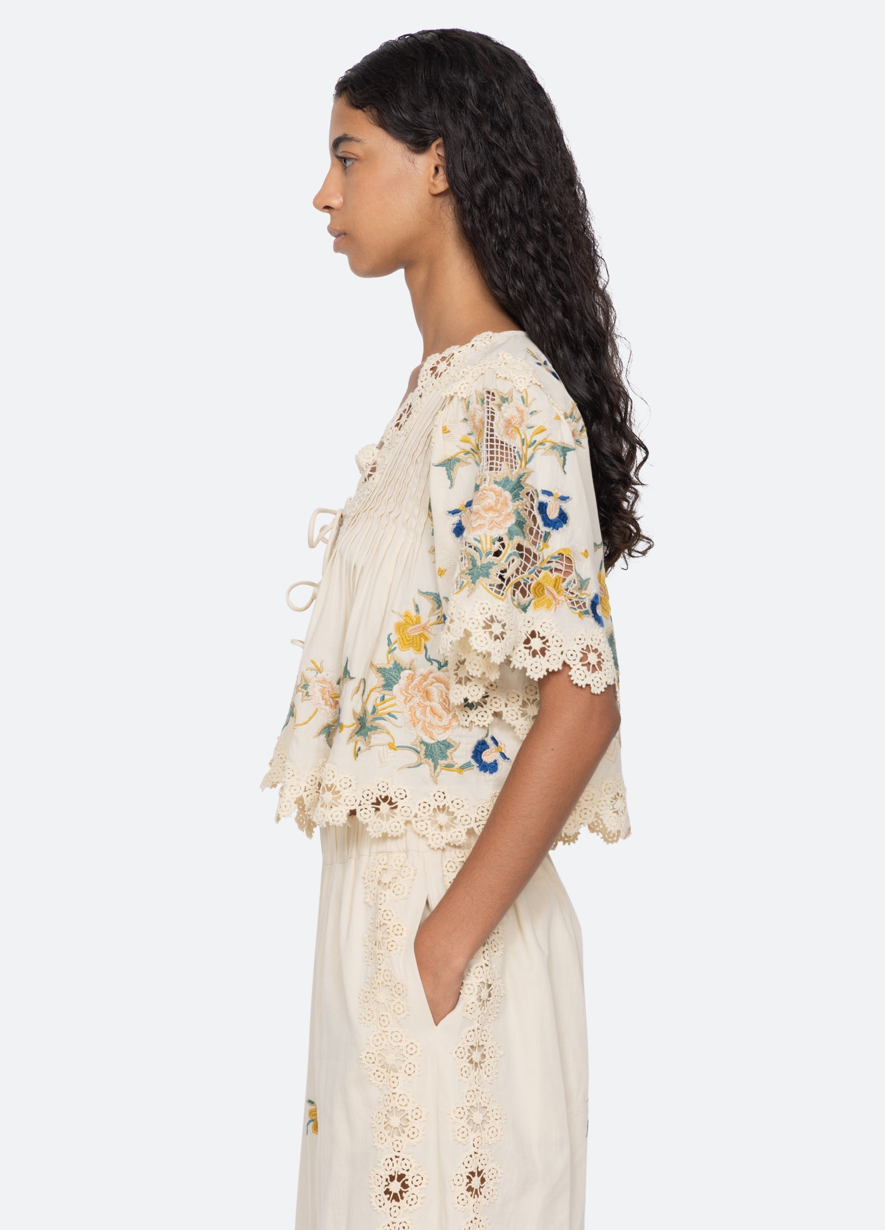 Sea New York Adonna S/S Top - Cream