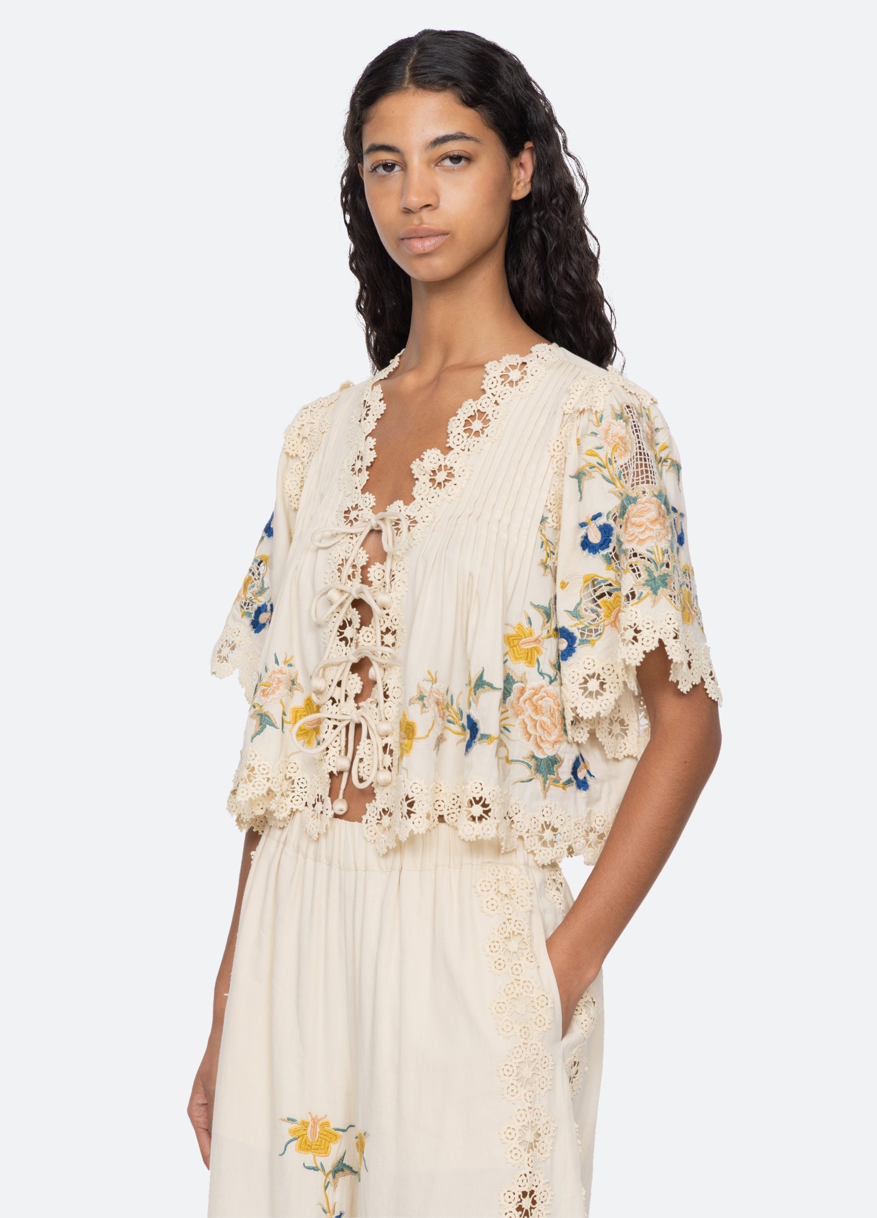 Sea New York Adonna S/S Top - Cream