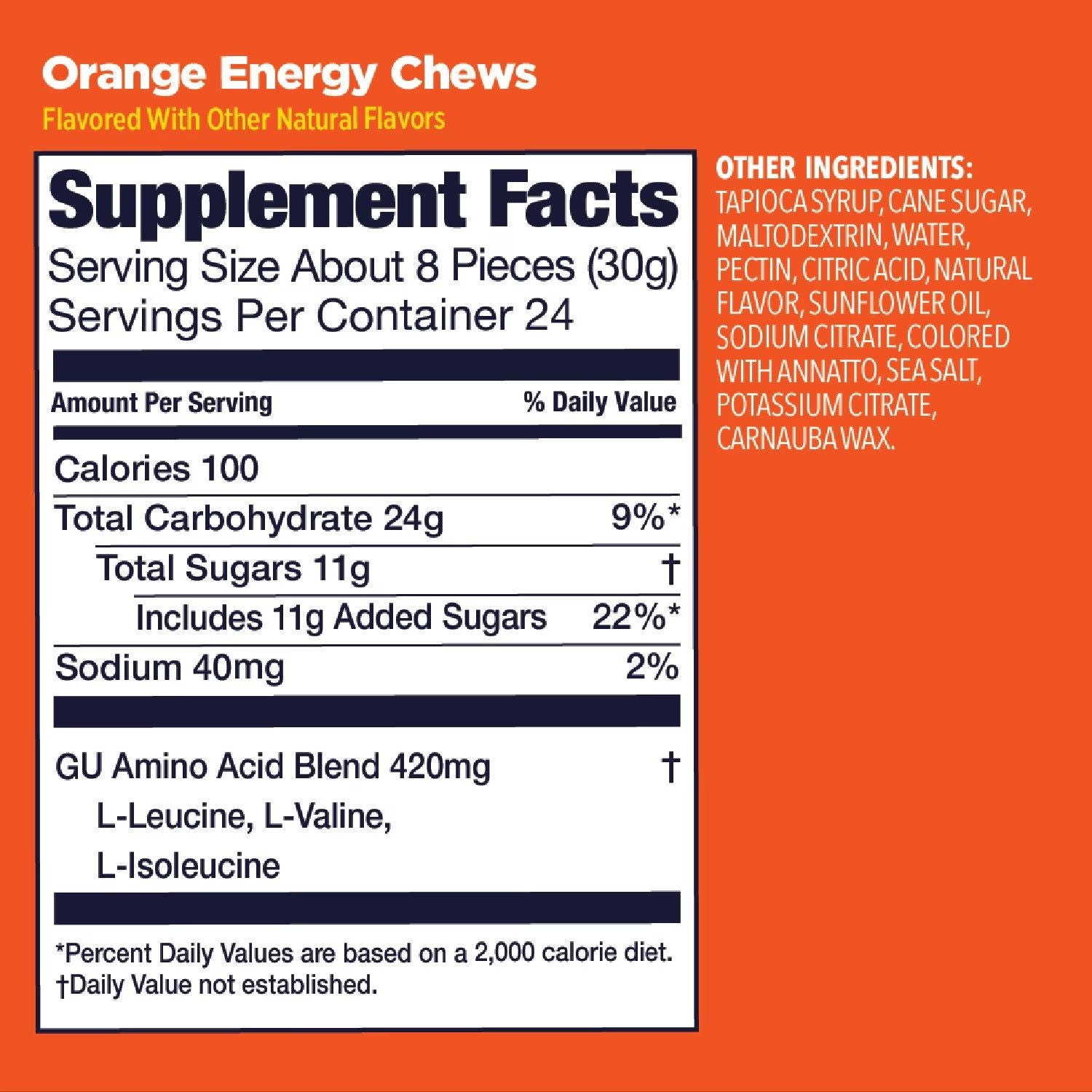 Marathon Sports GU Energy Chews Nutrition