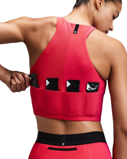 Marathon Sports Bandit Running Women's Striped Cadence Zip Front Race Crop