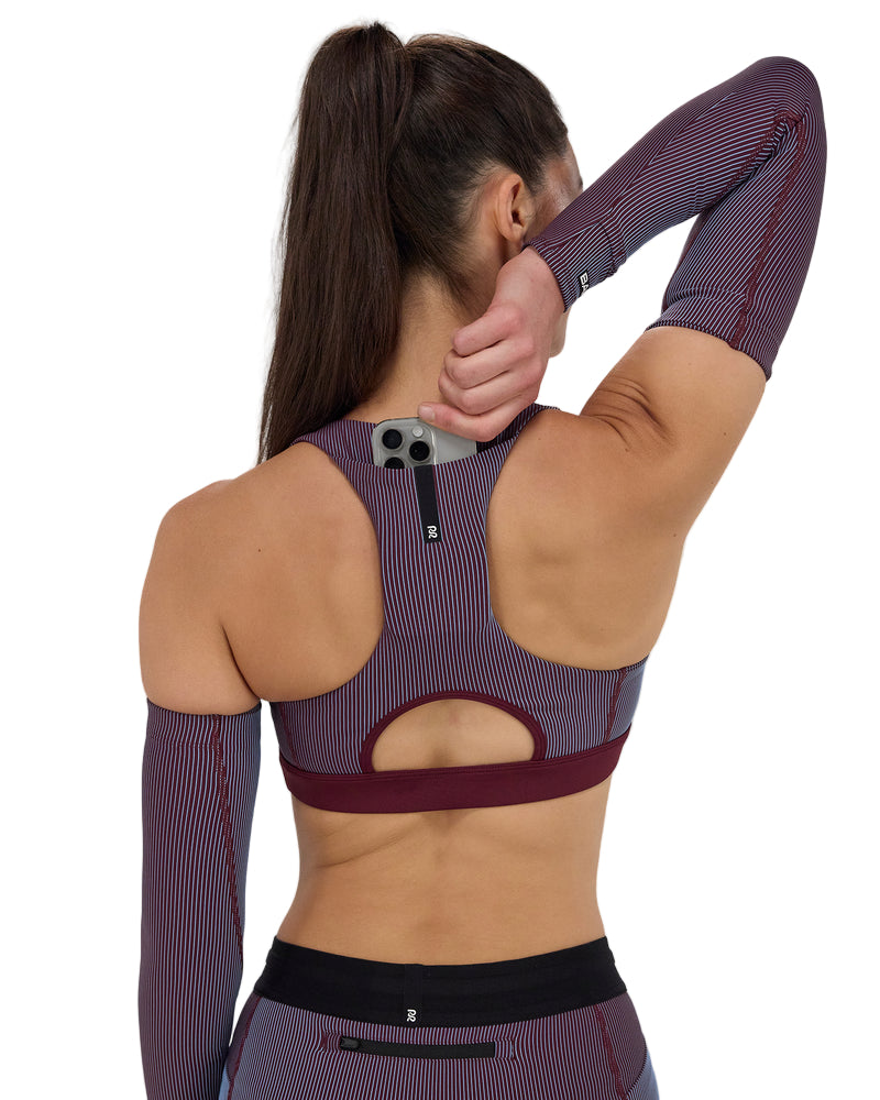 Marathon Sports Bandit Running Women's Striped Cadence™ Scoop Neck Run Bra