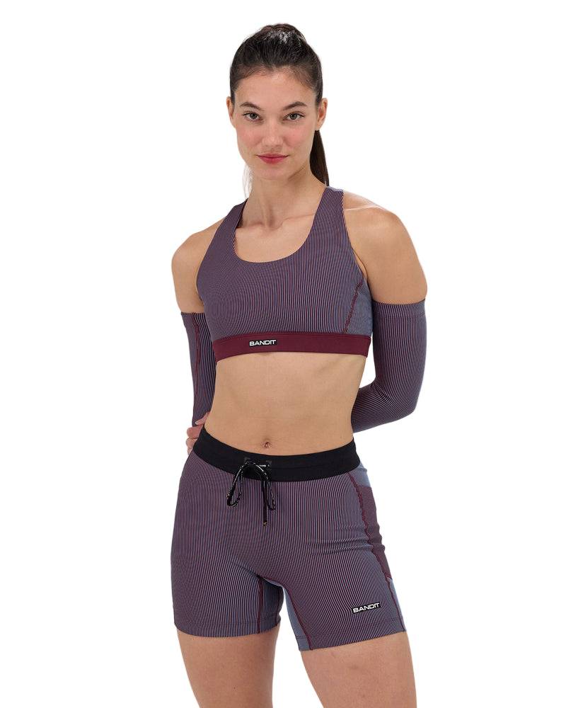 Marathon Sports Bandit Running Women's Striped Cadence™ Scoop Neck Run Bra