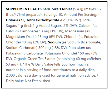 Marathon Sports Nuun Sport + Caffeine Electrolyte Tablets
