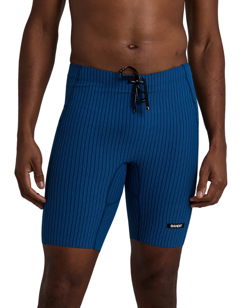 Marathon Sports Bandit Men's Striped Cadence™ 7 Pocket Lined Half Tights