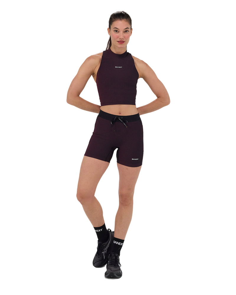 Marathon Sports Bandit Running Women's Striped Cadence™ Vaso Race Crop
