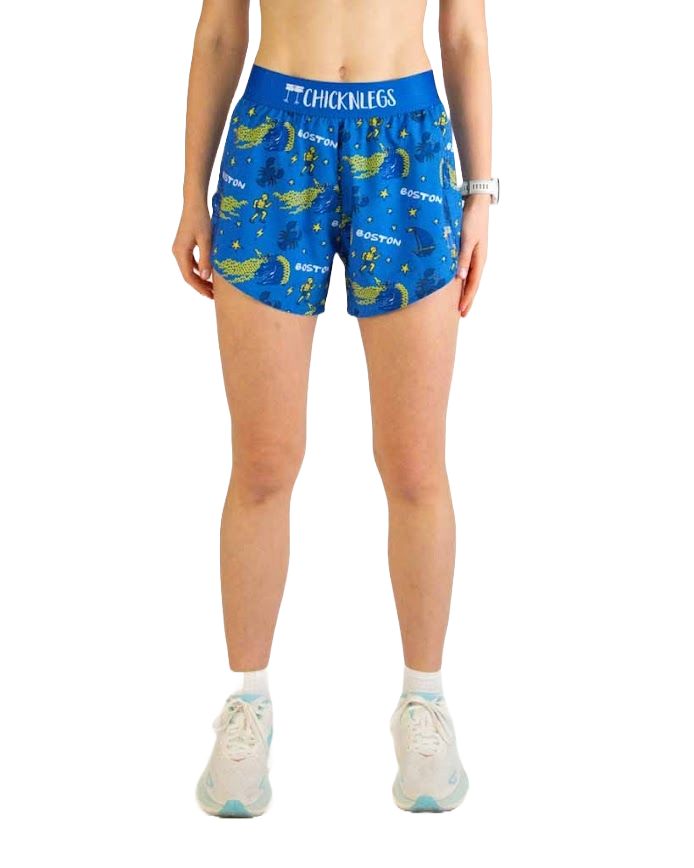 Marathon Sports Women's Chicknlegs   Shorts 4" Boston Doodle Edition