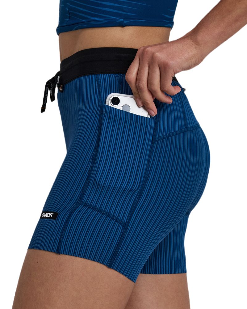 Marathon Sports Bandit Running Women's Striped Cadence 5" Compression Shorts