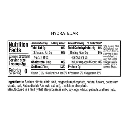 Marathon Sports UCAN Hydrate Electrolyte Jar