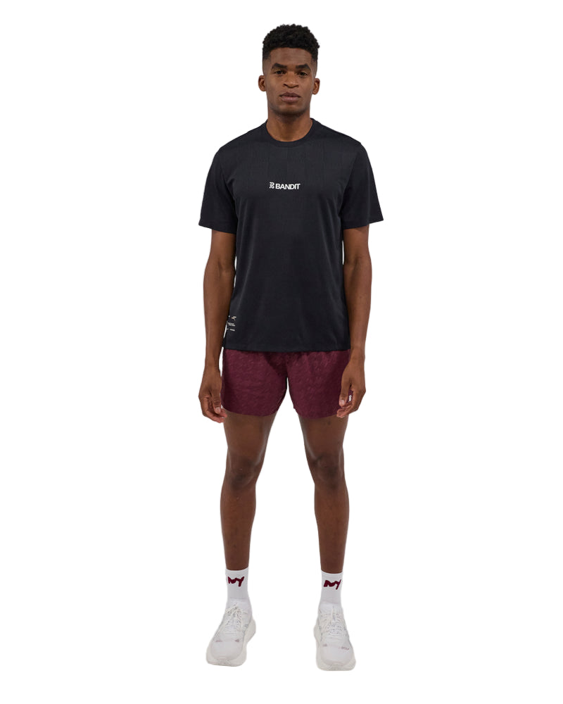 Marathon Sports Bandit Running Cheque Jacquard Short Sleeve Tee