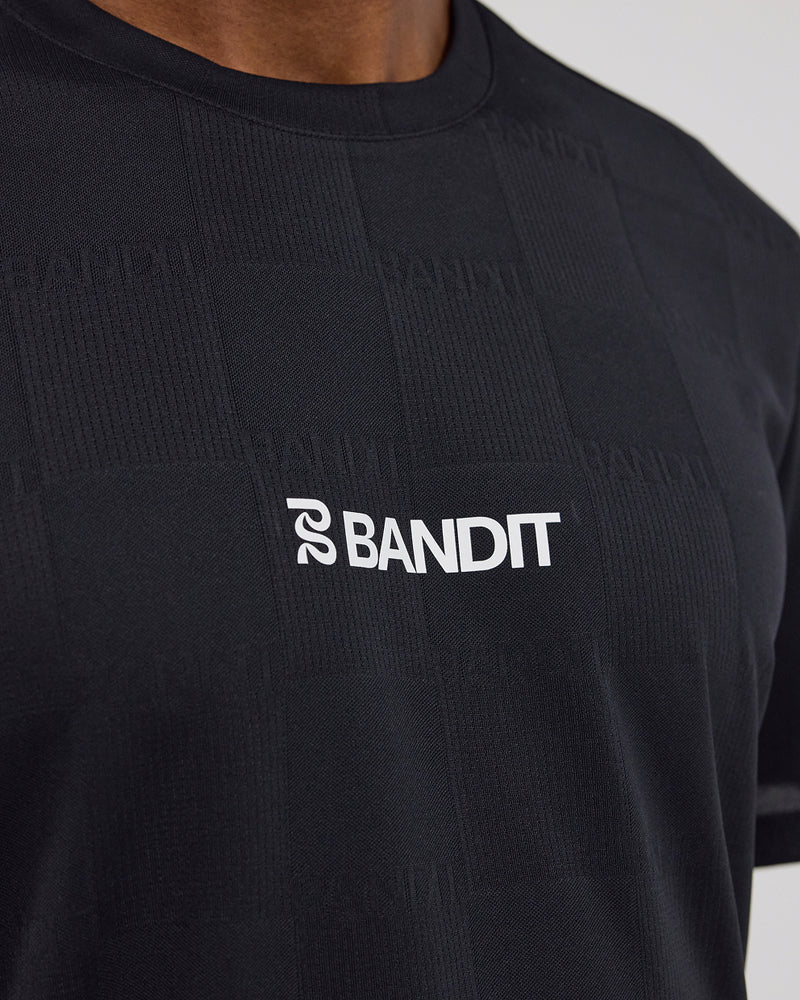 Marathon Sports Bandit Running Cheque Jacquard Short Sleeve Tee